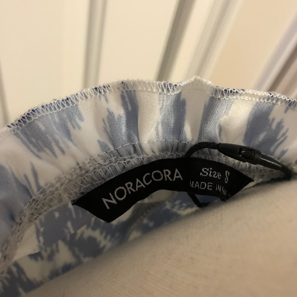 Blue Patterned Maxi Dress - Picture 5 of 11